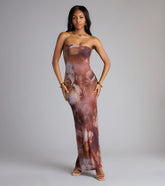 Garden Tease Floral Tube Maxi Dress